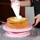 Силиконовая форма для торта сделай сам, цветной круглый поворотный стол для украшения выпечки, инструменты для украшения торта, подставка для кондитерских изделий, 1 набор