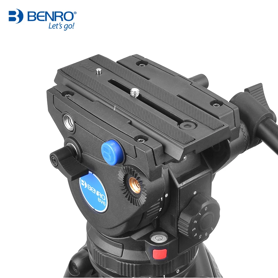 BENRO BV6H гидравлическая жидкая алюминиевая видеоголовка QR13 БЫСТРОРАЗЪЕМНАЯ