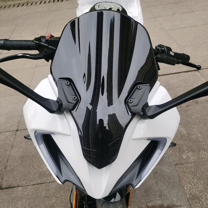 Motorcycle Accessories Windshield Windscreen For CFMOTO 250SR 250 SR 2019 2020 2021 Wind Deflectors Black Smoke Double Bubble