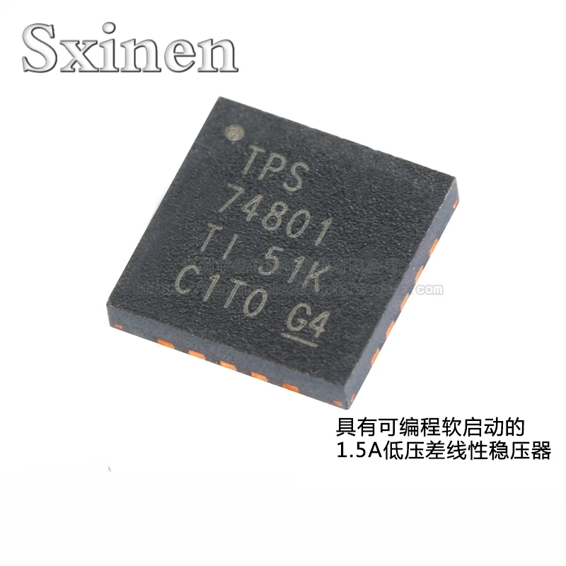 

10 шт. оригинальный аутентичный TPS74801RGWR VQFN-20 1.5A низкий выпадающий линейный чип регулятора