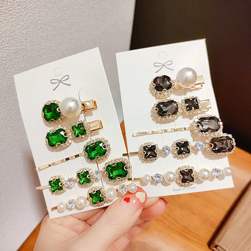 

Женская заколка для волос с кристаллами, 1 комплект