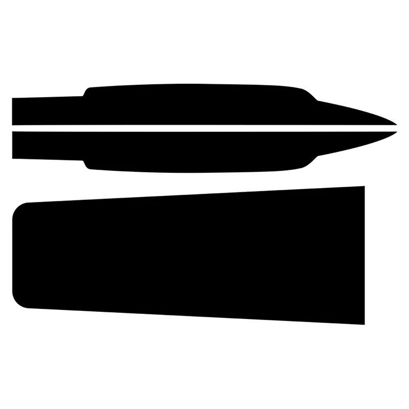 free shipping 1set cool hood bonnet Gradient side stripe graphic Vinyl sticker for Ford ranger
