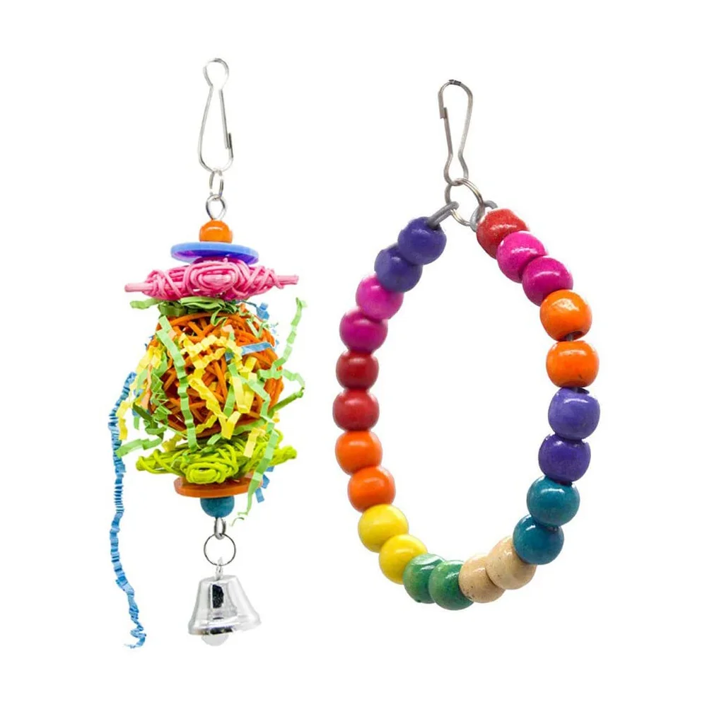 7 шт. игрушки-гамаки для жевания попугаев | Дом и сад
