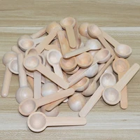 50pcs mini wooden spoons home kitchen cooking spoons tool scooper salt seasoning honey coffee spoons