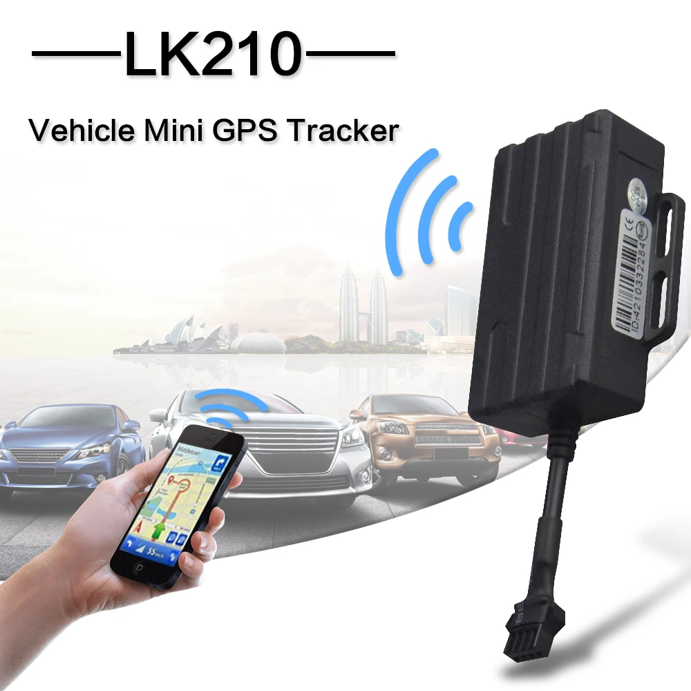 LK210 GPS трекер для автомобилей и мотоциклов в режиме реального времени GPRS локатор