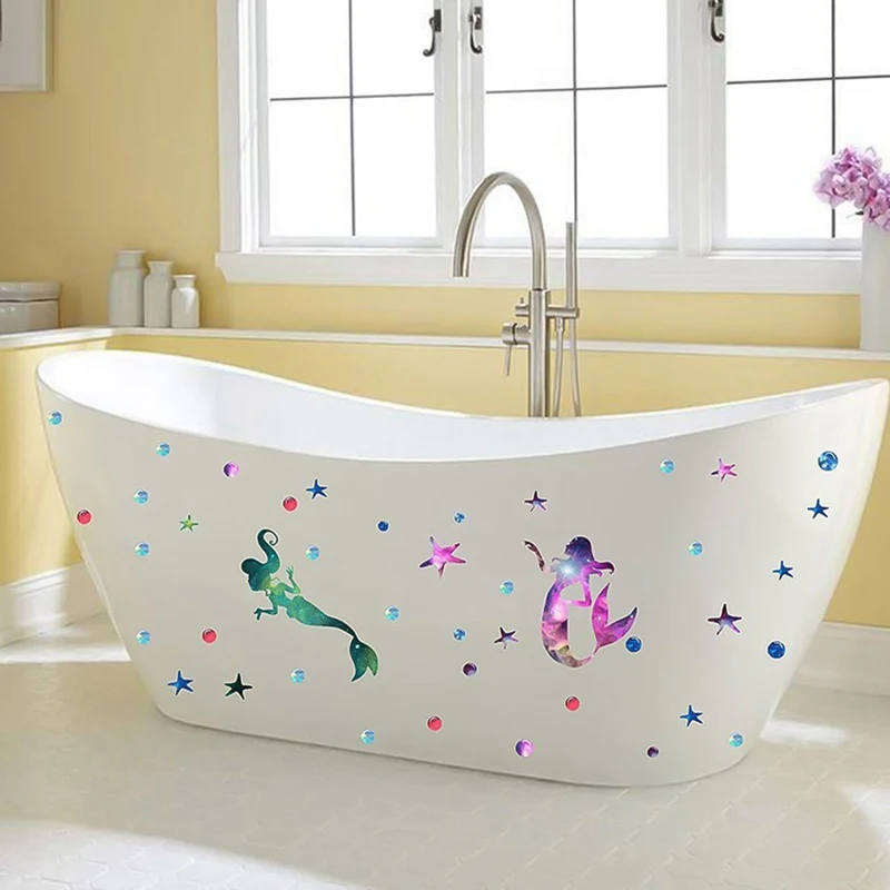 Новые виниловые настенные стикеры со Звездной русалочкой забавные мультяшные