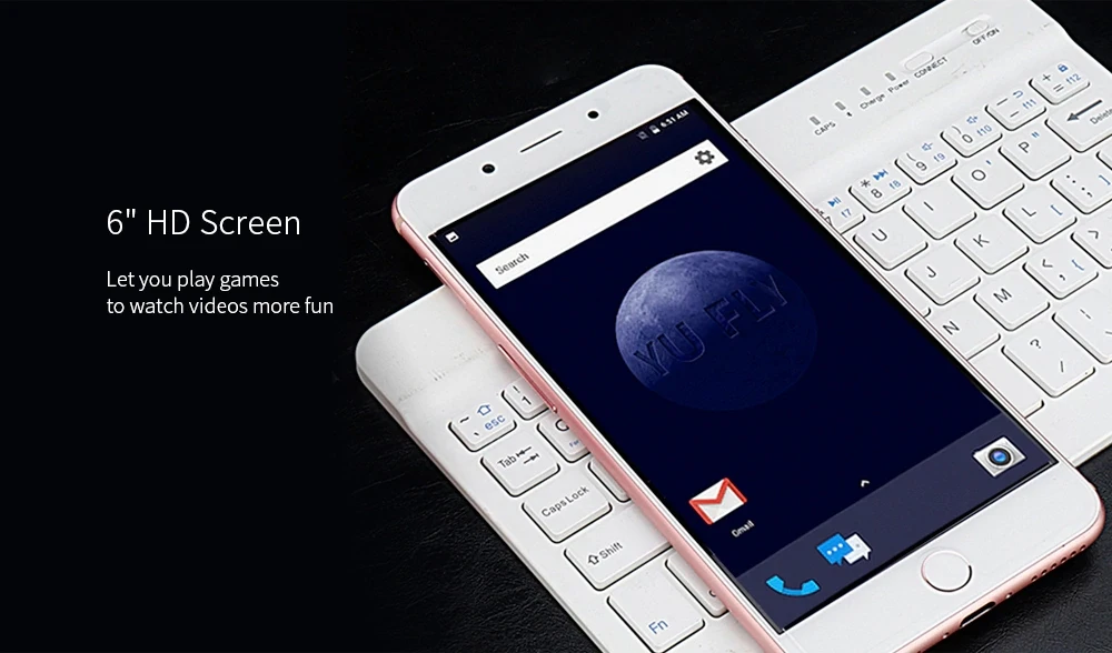 YU FLY F9 4G FDD LTE 4 Гб 64 Гб мобильный телефон 6," FHD+ 16 МП 4180 мАч Восьмиядерный Snapdragon 653