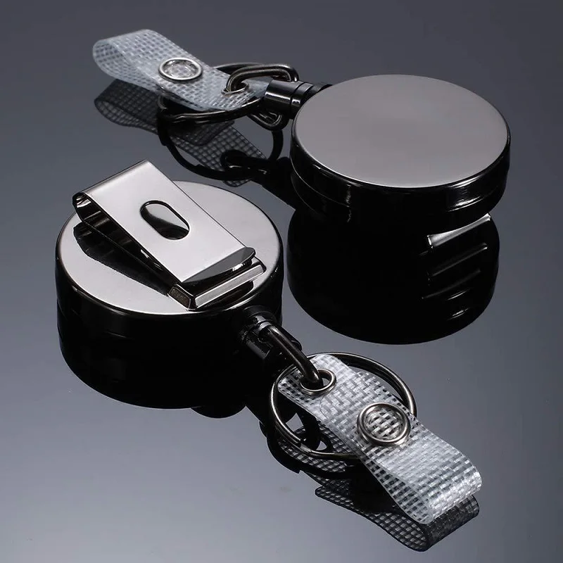 

2PCS Outdoor Climbing Buckle Telescopic Wire Rope Keychain Anti-theft Steel Wire Rope Buckle Retractable Key Ring Camping Tools