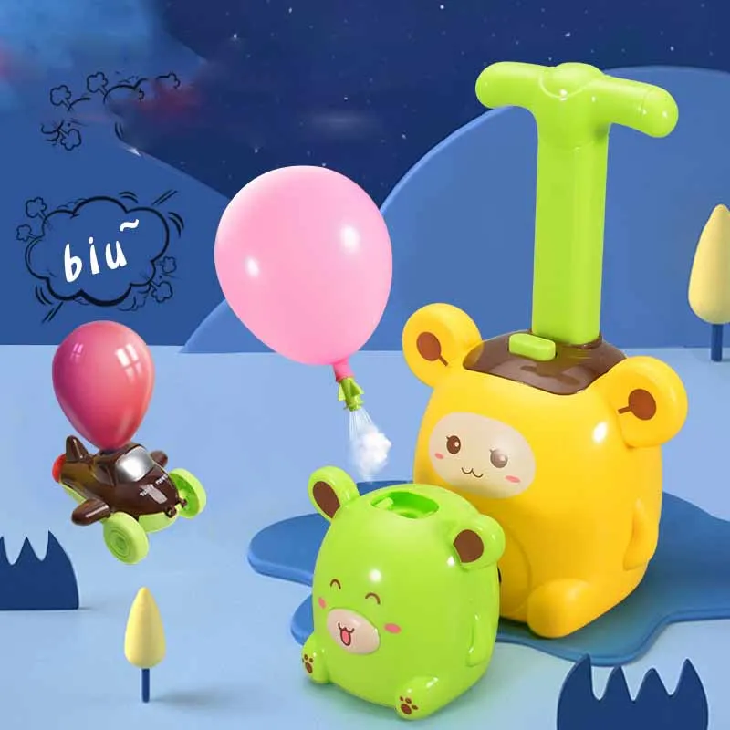 

Новый инерционный Летающий воздушный шар автомобиль с ракетной пусковой установкой мультяшный воздушный шар автомобиль головоломка игруш...