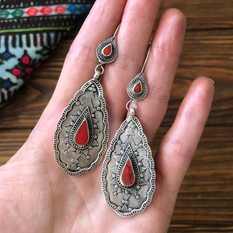 

Jewelry Selling Retro Teardrop-Shaped Alloy Earrings In Europe And The Ear Ring Earrings