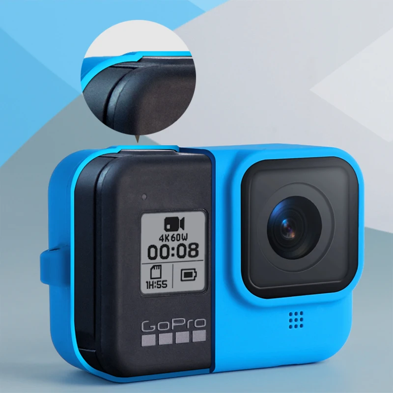 Защитный силиконовый чехол Go Pro Hero 8 для Gopro Hero 8, черная силиконовая защитная рамка для Go Pro 8, аксессуары для экшн-камеры