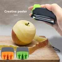 1pc quickly fruit peeler stripping lemon grapefruit kitchen gadgets double fingers stainless blade