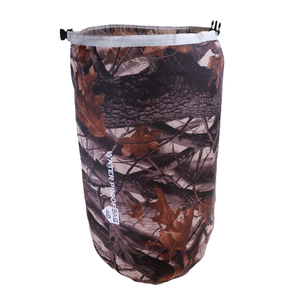 Tree Leaf 40L Водонепроницаемый сухой мешок сохраняет снаряжение сухой для каякинга пляжа рафтинг лодочного спорта Туризм Кемпинг Рыбалка каноэ плавающий дрейфующий - Цвет: Tree Leaf 40L