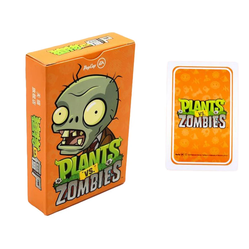 

Plants vs. Zombies Playing Cards High-quality Paper Toys Boys And Girls Birthday Gift 55 Pieces Battle Educational Toys