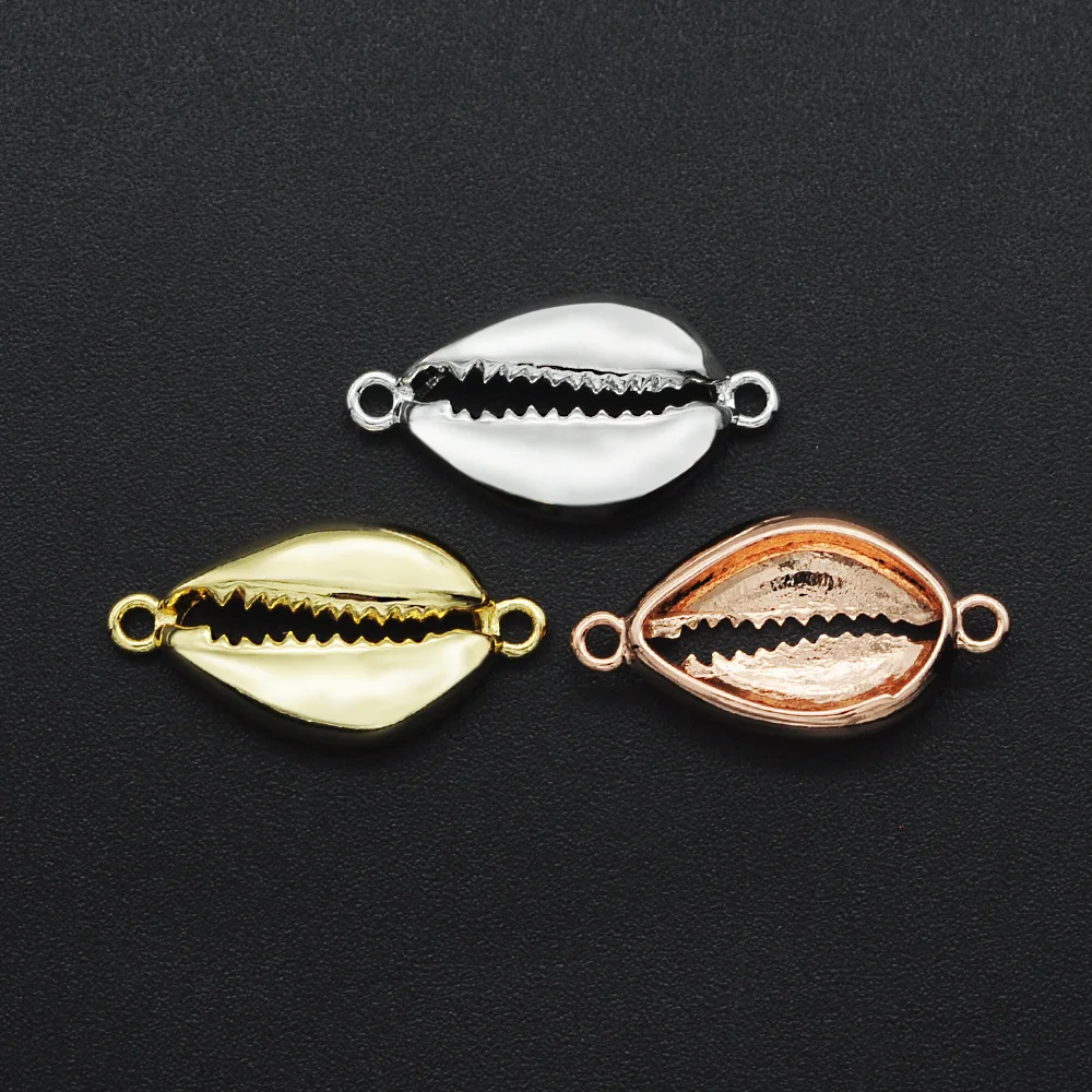 11x21 мм 100% Медь DIY Ювелирные изделия Sea соединители в виде ракушек Charm Оптовые