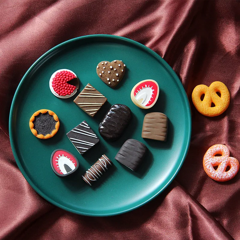 10 шт. имитация шоколада с плоским основанием Кабошон из Смолы Скрапбукинг