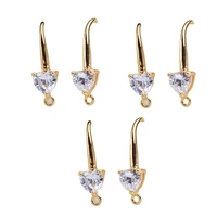 3pcs 1420mm fasion jewellery inlaid zirconium belt hanging ear hook earrings diy handmade earrings with earring pendants