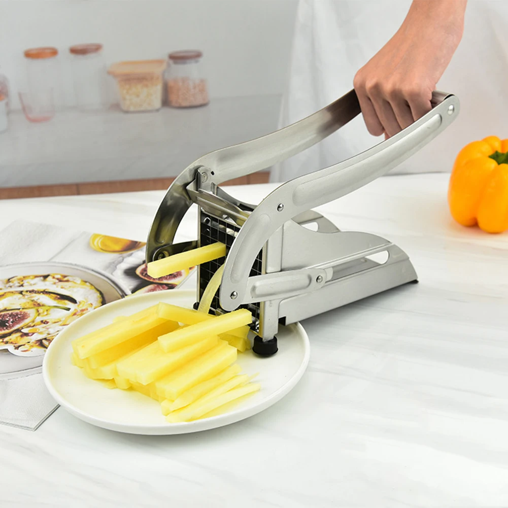 

Chips Cutter Potato Chipper Slicers for French Fries Sharp Blade Cuts Neatly Kitchen Food Manual Chips Making Gadgets