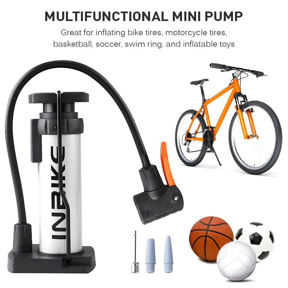 

Велосипедный ножной насос, портативный мини-насос для накачки шаров, высокого давления, подходит для велосипедных шин