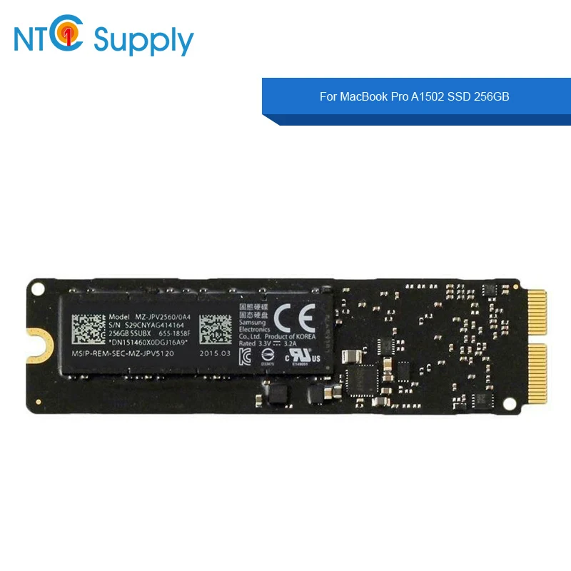 SSD-накопитель NTC Для MacBook Pro 256 дюйма A1502 655-1858F 13 3-2013 год | Компьютеры и офис