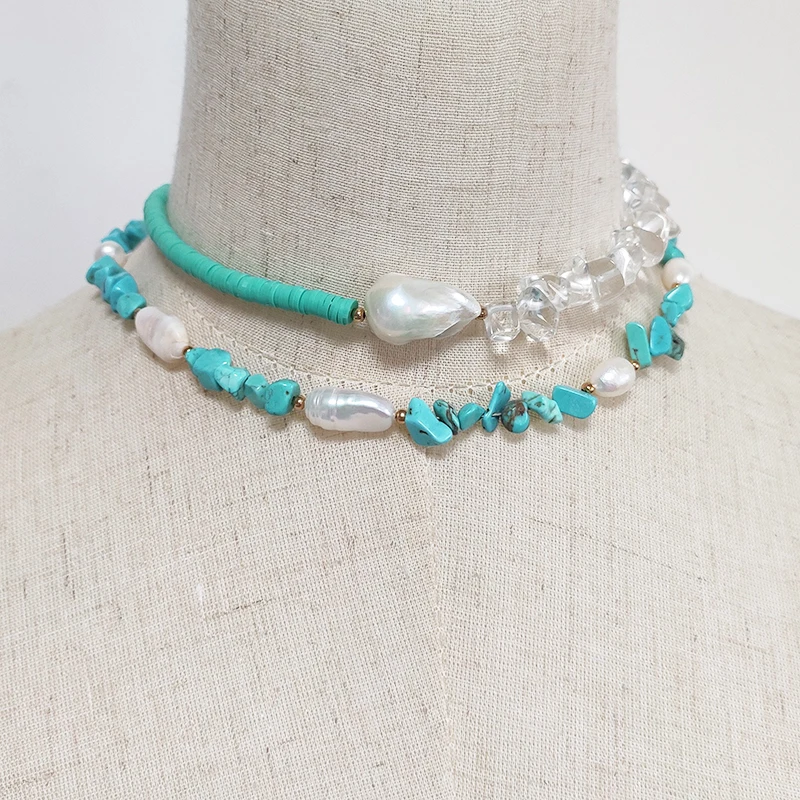 Креативные строчки в стиле барокко жемчужное ожерелье ручной работы богемном