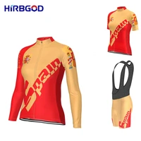 womens cycling jersey for spain mtb long sleeves team racing short cycling bib clothing bicycle shirt roupa ciclismo feminina