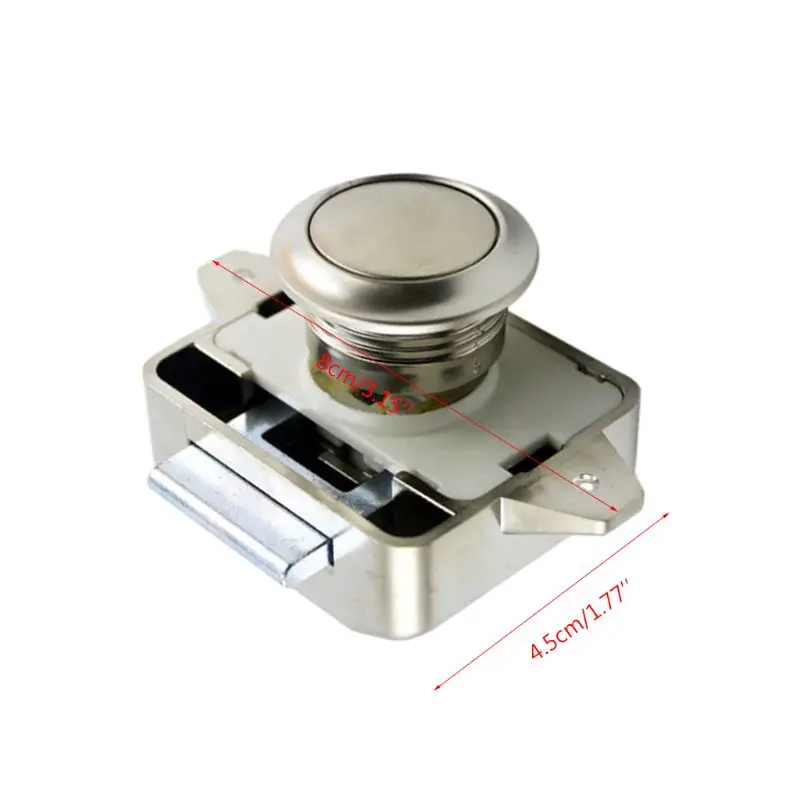 

2021 New Camper Car Push Lock RV Caravan Boat Motor Home Cabinet Drawer Latch Button Locks For Furniture Hardware