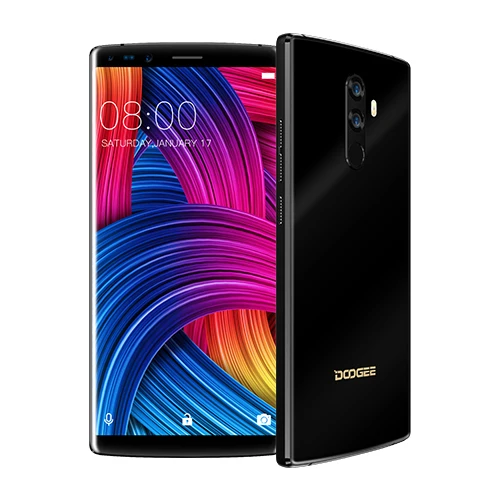 DOOGEE Mix 2 6 ГБ Оперативная память 64 Гб Встроенная память Helio P25 Octa Core 5,99 ''FHD+ безрамочный экран смартфон Quad Камера 16,0+ 13,0 Мп 8,0+ 8,0 Мп Android 7,1 4060 мАч - Цвет: Black
