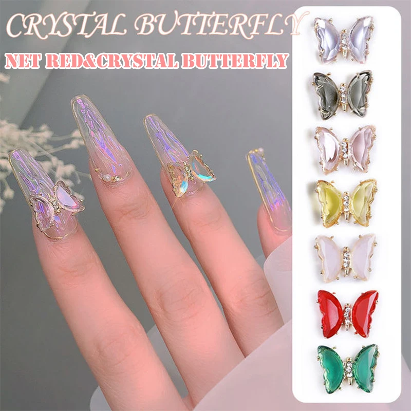 

3D Decoration Butterfly Decoration Nail Art Accessories Glitter Crystal Stone Everything For Manicure Nail Art Nail Parts Korean