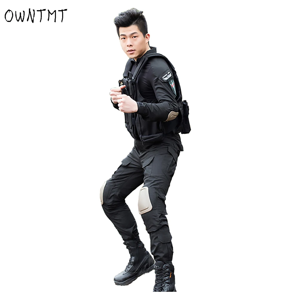 Тактический Мужской Камуфляжный костюм G3 рубашка и брюки армейская военная