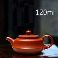 raw ore zhu ni handmade zhu chu teapot with ball holes infuser red clay 120ml antique chinese yixing ceramic kettle xmas gift