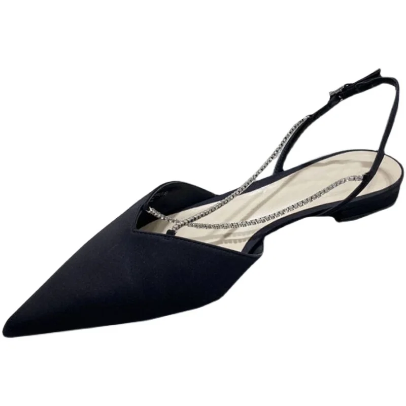 

Flat Sandal Shoe Suit Female Beige Cross Cross-Shoes Summer Heels Shallow Mouth Without Black Comfort Open Girls Clear Closed R