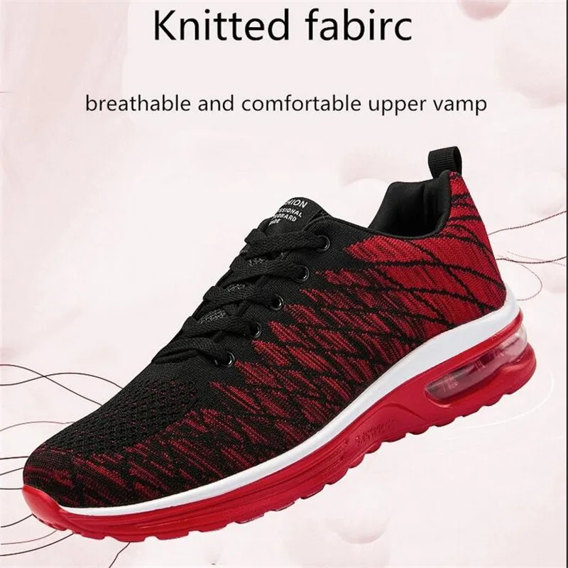 

New Fashion Mens Womens Air Cushion Running Shoes Unisex Breathable Lace-Up Casual Sneakers Sports Shoes