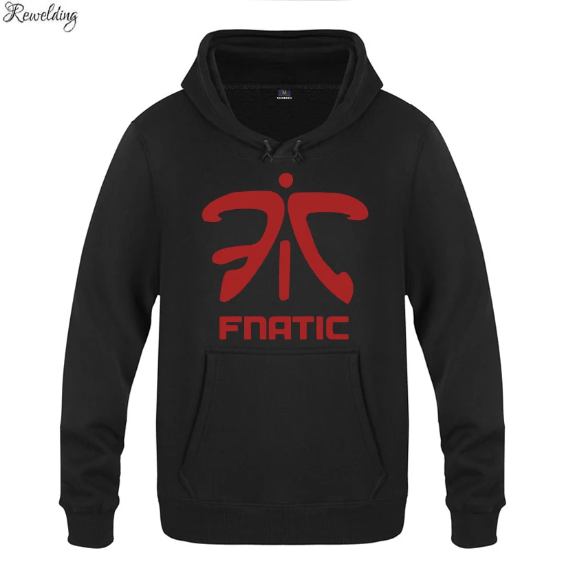 

Толстовка мужская флисовая с капюшоном, с логотипом команды Fnatic, зима игровые худи