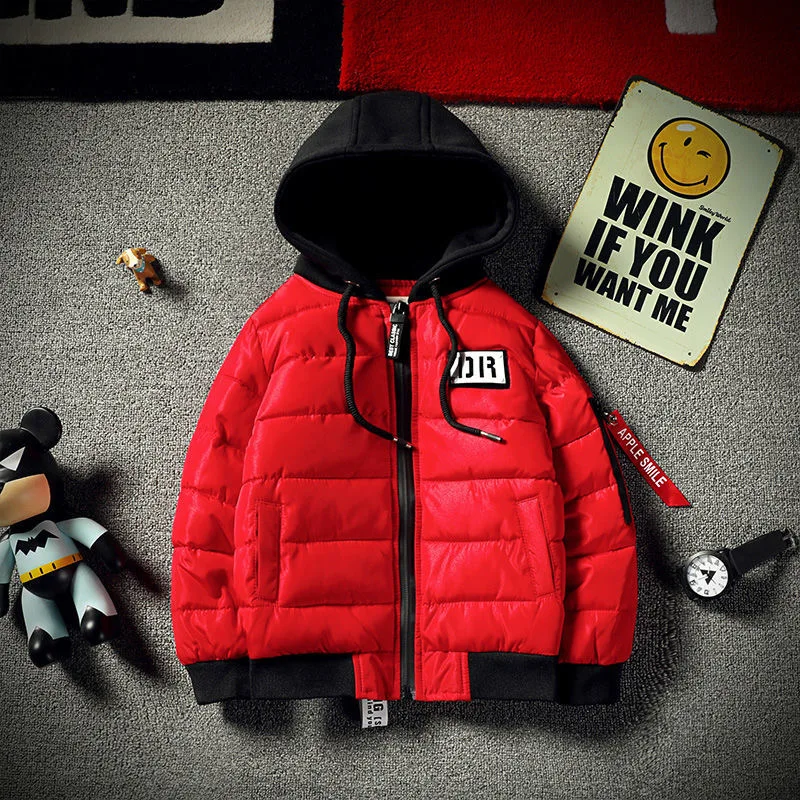 

10 11 12 Years Old Teens Boys Fashion Padded Korean Coats Winter 2020 Hooded Black Jacket Kids Teenager Cotton Outerwear Outfits