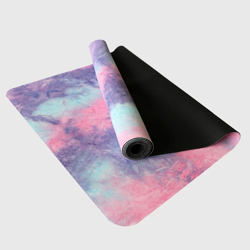 

Natural Rubber Hot Yoga Mat Absorb Sweat Comfortable Ultrathin 1mm Deerskin Suede Non-Slip Exercise Yoga Mat Pilates Fitness Pad