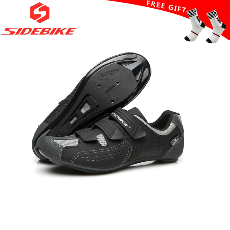 SIDEBIKE/ультралегкий замок; обувь для шоссейного велосипеда с дышащей нейлоновой подошвой; обувь для велоспорта из искусственной кожи; спортивные кроссовки для мужчин и женщин