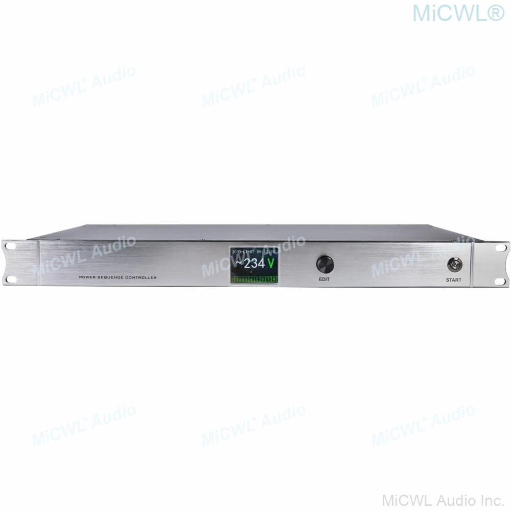 MiCWL 10 Выход стойку ЖК дисплей Мощность регулятор последовательности 30A 6000 Вт