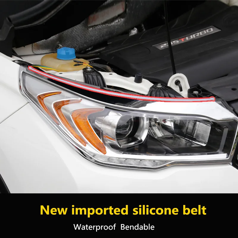 2 шт Автомобильный светодиодный полосы света DRL Габаритные огни