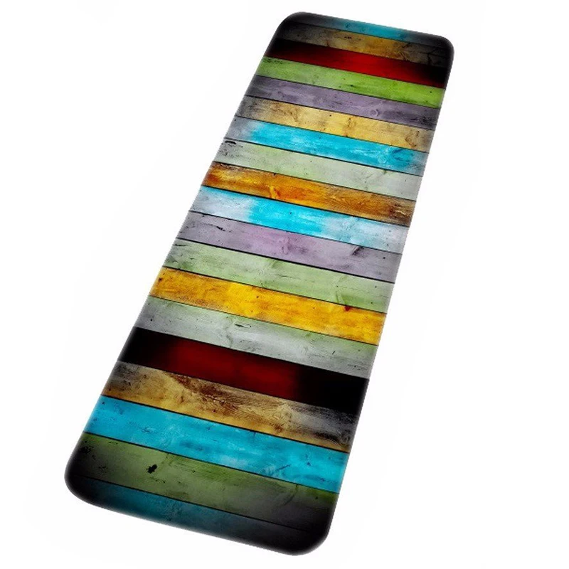 

Long Paragraph Colorful Wood Prints Water Absorbent Bath Mats For Bathroom Shower Accessories Floor Carpets Area Rugs 40X120cm /