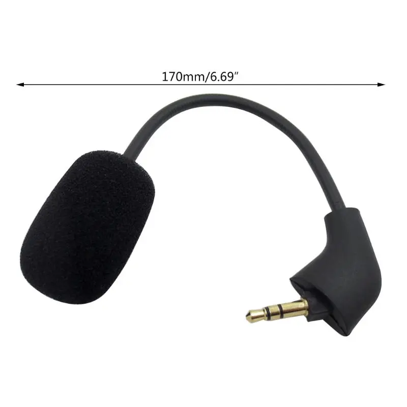 Replacement Game Mic 3.5 Mm Microphone for Hyperx II Gaming Headsets Headphones Bendable 360 Degrees best microphone for streaming