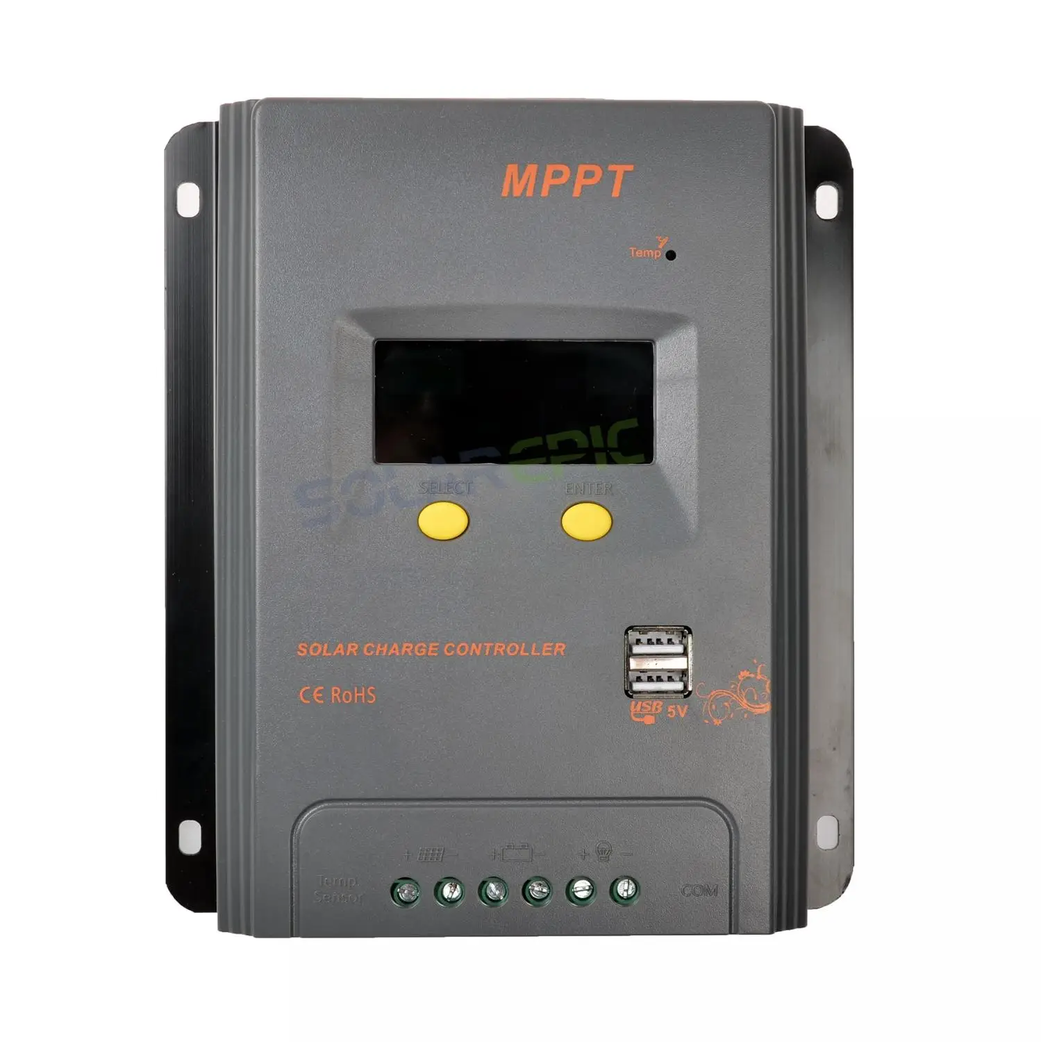 MPPT Солнечный контроллер 40A 30A 20A 10A регулятор солнечного зарядного устройства 12 В/24 В максимальная Пн Вход 100 в общий позитив ЖК-дисплей