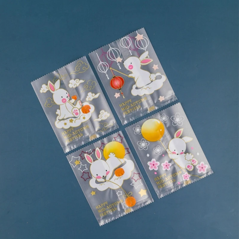 

Baking Point Food Bag 100 Pieces with Printing Frosted Cherry Blossom DIY Candy