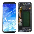 Оригинальный ЖК-дисплей для SAMSUNG Galaxy S8 Plus G955 G955F, сенсорный экран с рамкой, дигитайзер в сборе, сгорание тени для S8 plus