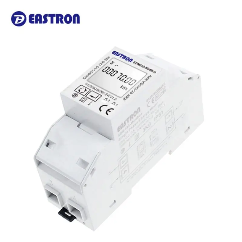 SDM230-Modbus 230 в средней однофазный счетчик энергии выход импульса/Modbus RS485 удаленное