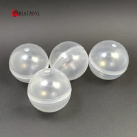 100pcs d32mm capsule toys transparent mixed color plastic empty surprise container eggshell for vending machine balles drawing