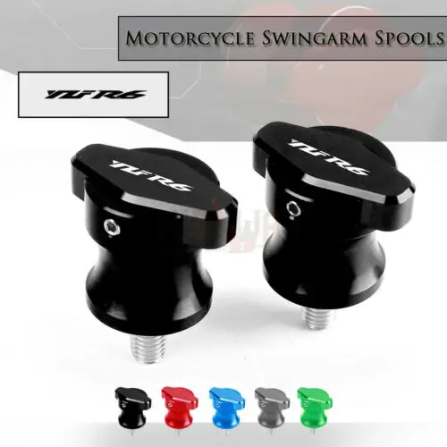 

M6 Motorcycle CNC Aluminum Frame Stands Screws Sliders Swingarm Spools Slider For Yamaha YZF R6 YZF600 YZF 600 2007-2016