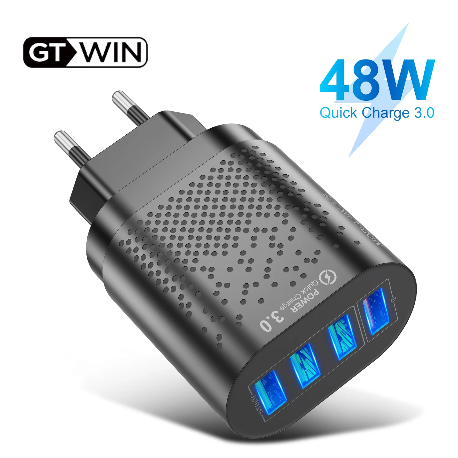 GTWIN 48 Вт Быстрая зарядка USB зарядное устройство настенное адаптер для iPhone Samsung Xiaomi