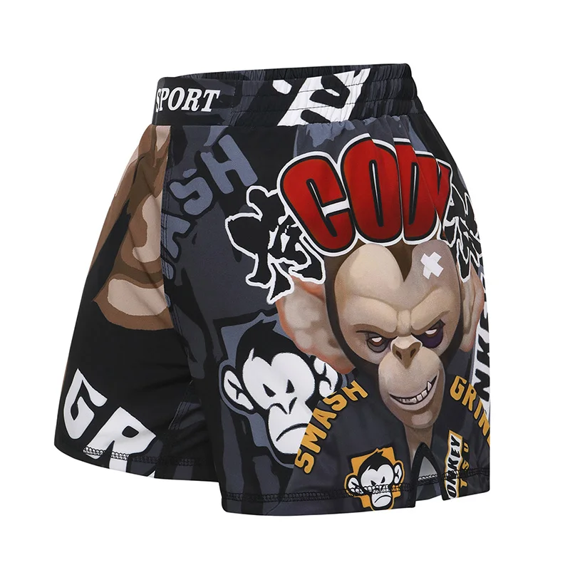 Шорты ММА для детей боксерские трусы в стиле Муай Тай Рашгард Акула кикбоксинг