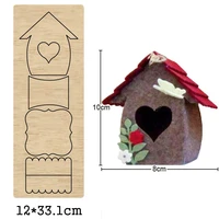big house bird house wooden mold dies 2020 diy leather cloth paper craft suitable for common die cutting machines on the market